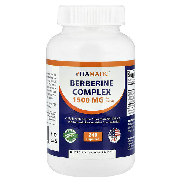 Vitamatic, берберин цогц, 240 капсул