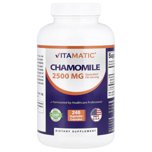 Vitamatic, Chamomile, 2,500 мг, 240 ширхэг капсул