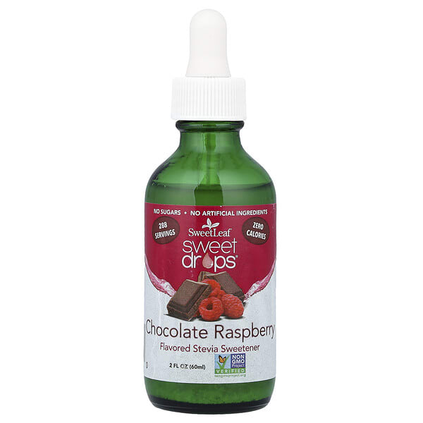 SweetLeaf Stevia, Sweet Drops®, Chocolate Raspberry, 2 fl oz (60 ml)