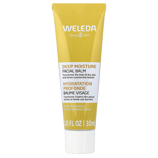 Weleda, Deep Moisture Facial Balm, Sweet Almond Oil and Beeswax, 1 fl oz (30 ml)