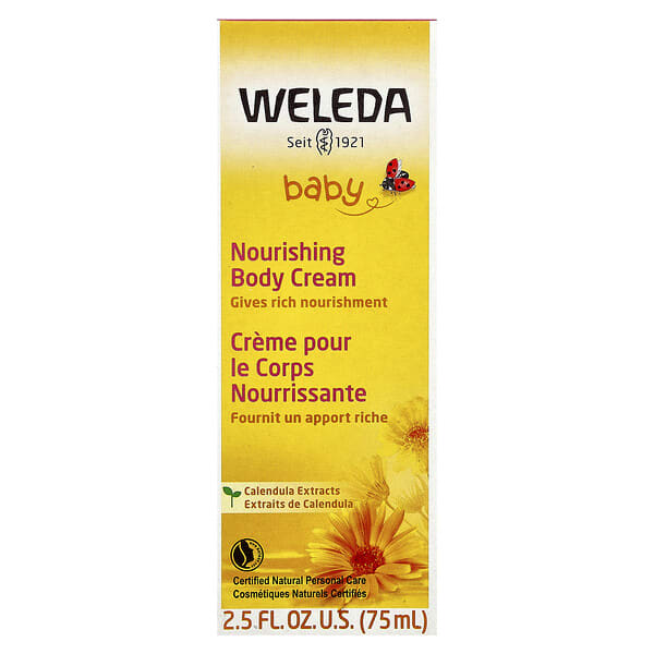 Weleda, Нярайн, Nourishing Body Cream, Calendula Extracts, 2.5 fl oz (75 ml)