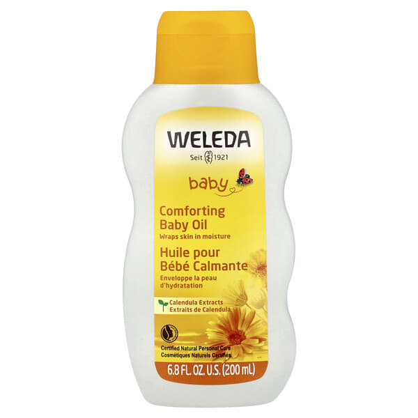 Weleda, Нярайн, Comforting Baby Oil, Calendula Extracts, 6.8 fl oz (200 ml)
