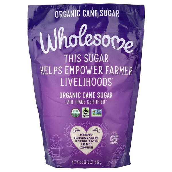 Wholesome Sweeteners, Organic Cane Sugar, 2 lb (907 g)