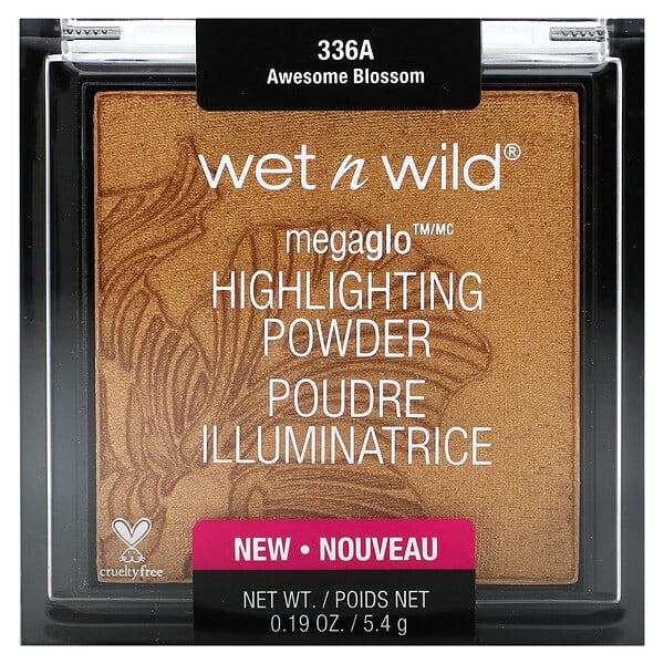 wet n wild, MegaGlo, Highlighting Powder, 336A Awesome Blossom, 0.19 oz (5.4 g) (Discontinued Item)