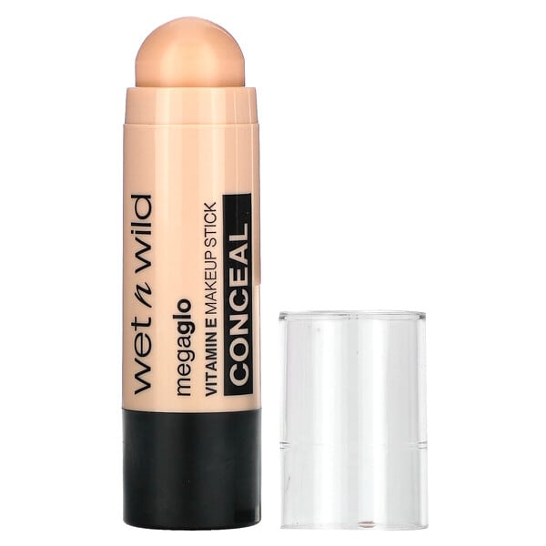 wet n wild, MegaGlo, Vitamin E Makeup Stick, Conceal, 808 Nude For Thought, 0.21 oz (6 g) (Discontinued Item)