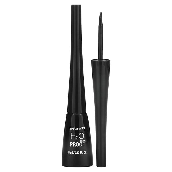 wet n wild, H2OProof, Liquid Eyeliner, 879 Black, 0.17 fl oz (5 ml) (Discontinued Item)