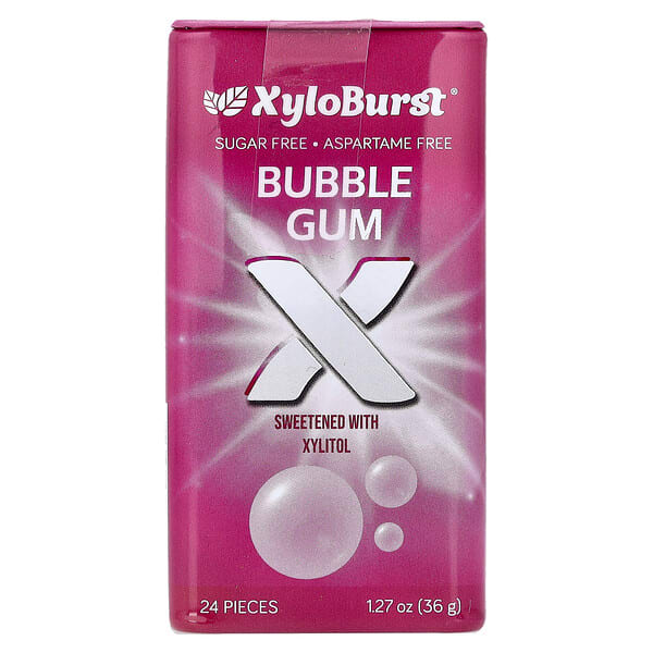 Xyloburst, Xylitol Gum, Bubble Gum, 24 ширхэг, 1.27 oz (36 g)