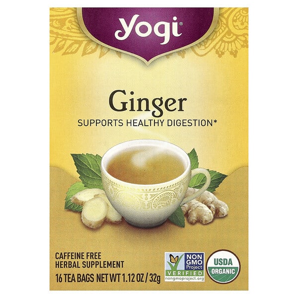 Yogi Tea, цагаан гаа, Caffeine Free, 16 Tea Bags, 1.12 oz (32 g)