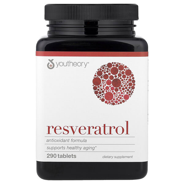 Youtheory, Resveratrol, 290 шахмал