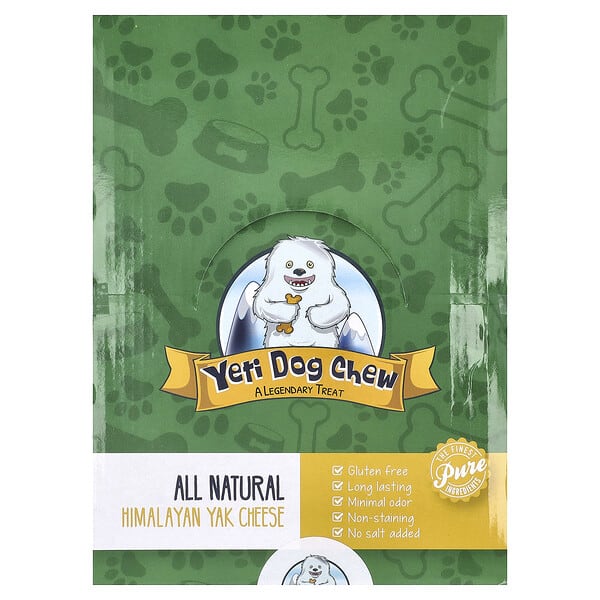 Yeti Dog Chew, Himalayan Yak Cheese, For Dogs, Large, 3 lbs (Discontinued Item)