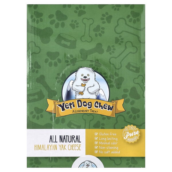 Yeti Dog Chew, Himalayan Yak Cheese, For Dogs, Biscotti, 1.25 фунт