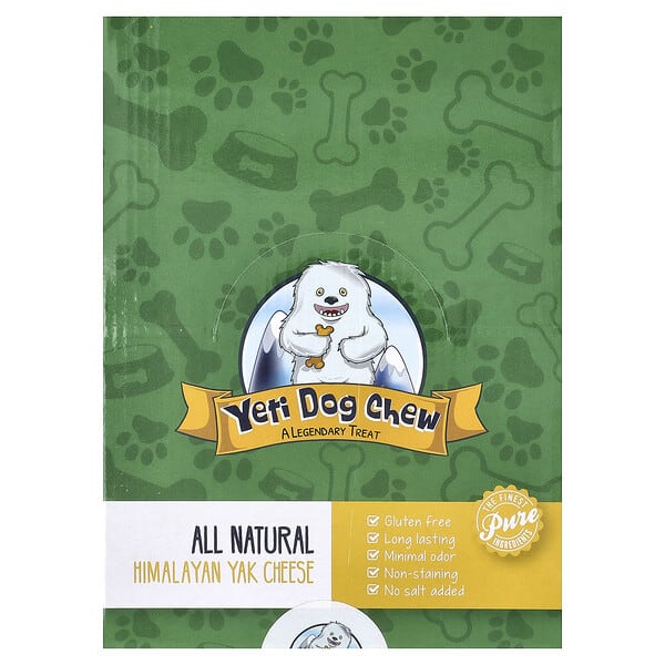 Yeti Dog Chew, Himalayan Yak Cheese, For Dogs, Strawberry, 3 фунт