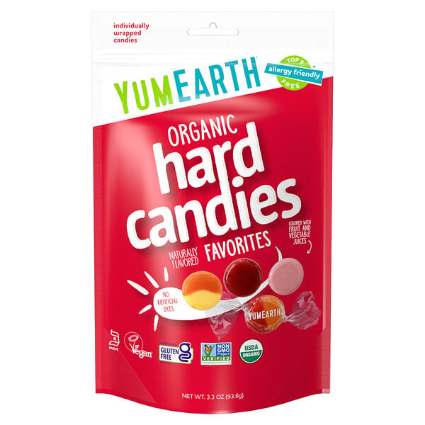 YumEarth, Organic Hard Candies, Favorites, 3.3 oz (93.6 g)