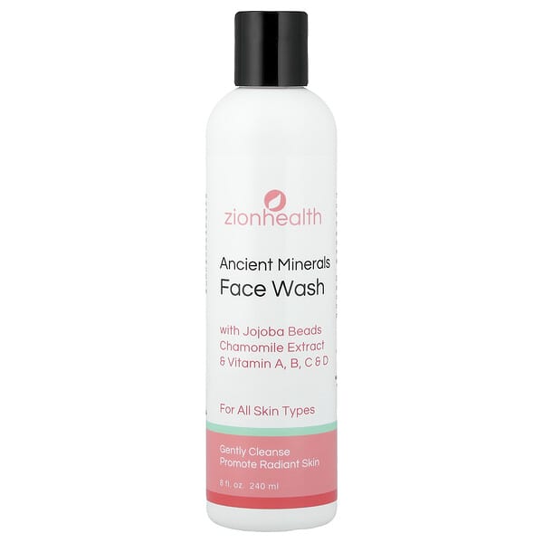 Zion Health, Ancient Minerals Face Wash, For All Skin Types, 8 fl oz (240 ml) (Discontinued Item)