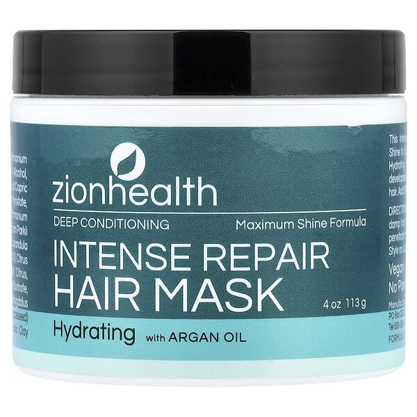 Zion Health, Intense Repair Hair Mask, 4 oz (113 g)