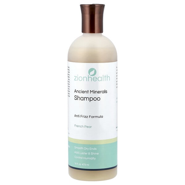 Zion Health, Ancient Minerals Shampoo, Anti Frizz Formula, French Pear, 16 fl oz (473 ml) (Discontinued Item)
