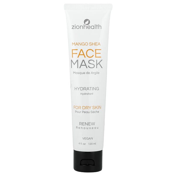 Zion Health, Face Beauty Mask, For Dry Skin, Mango Shea, 4 fl oz (120 ml)