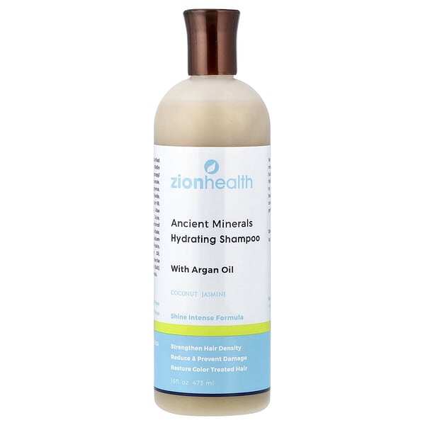 Zion Health, Ancient Minerals, Hydrating Shampoo with Argan Oil, Coconut Jasmine, 16 fl oz (473 ml)
