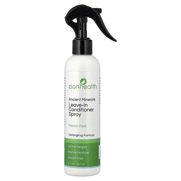 Zion Health, Ancient Minerals, Leave-in Conditioner Spray, French Pear, 8 fl oz (237 ml)