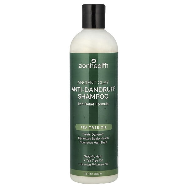 Zion Health, Ancient Clay, Anti-Dandruff Shampoo, Itch Relief Formula, 12 fl oz (355 ml)
