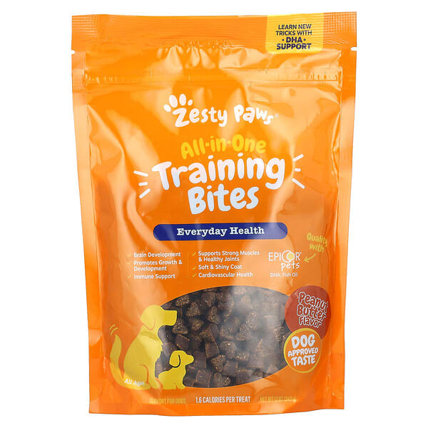 Zesty Paws, All-In-One Training Bites, For Dogs, All Ages, Peanut Butter, 12 oz (340 g) (Discontinued Item)