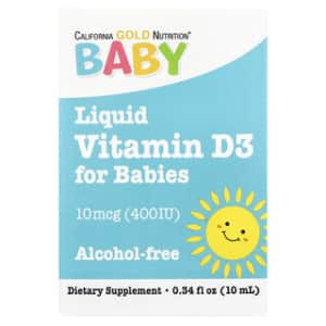 California Gold Nutrition Baby Vitamin D3 Drops 400 IU