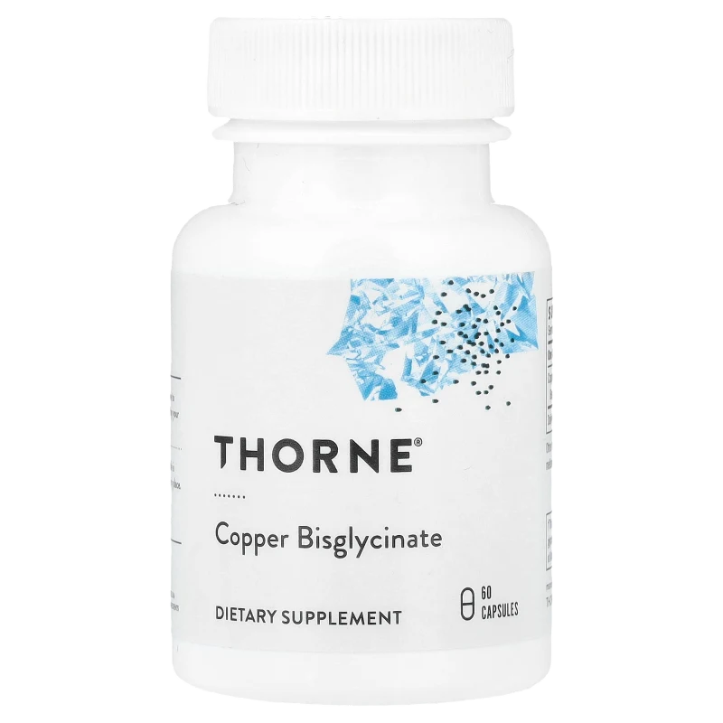 Cobre Bisglicinato Quelado TRAACS, 2 mg, 60 Cápsulas, Thorne