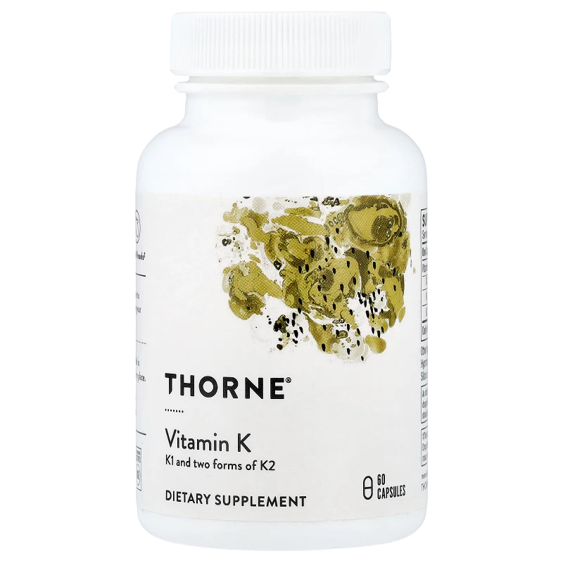 Vitamina K Completa (K1 + K2), 60 Cápsulas, Thorne