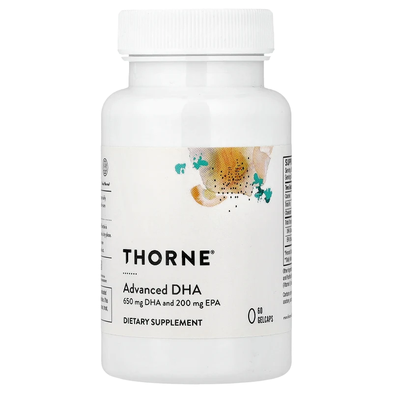 Advanced DHA, Omega-3, 60 Gelcaps, Thorne