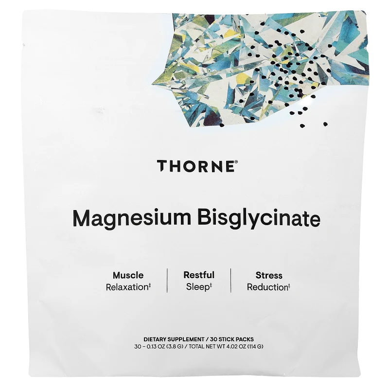 Magnesio Bisglicinato, 200 mg, 30 Sobres, Thorne