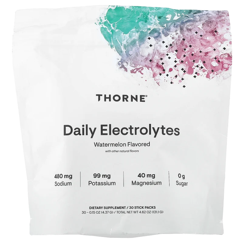 Electrolitos Diarios, Sandía, 30 Sobres, Thorne