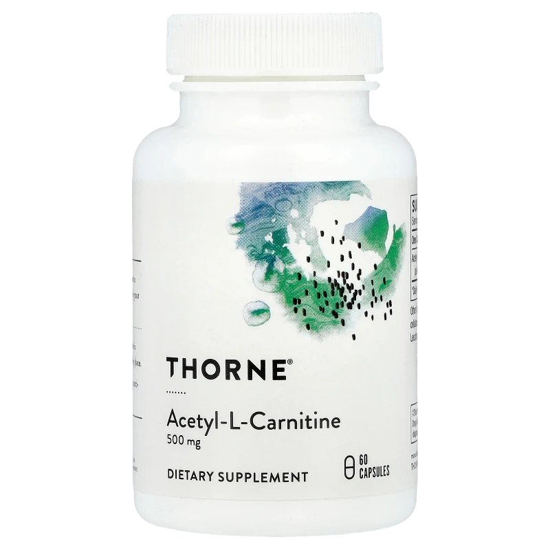 Acetil-L-Carnitina, 500 mg, 60 Cápsulas, Thorne