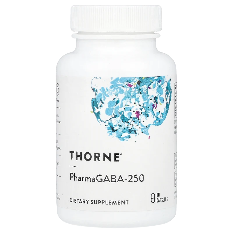 PharmaGABA-250, 250 mg, 60 Cápsulas, Thorne
