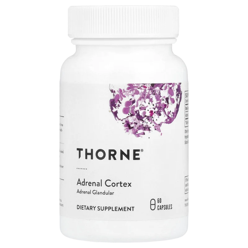 Corteza Adrenal (Bovino), 50 mg, 60 Cápsulas, Thorne
