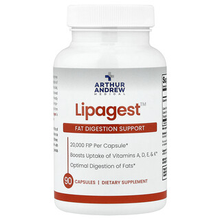 Arthur Andrew Medical, Lipagest™，脂肪消化幫助配方，90 粒膠囊
