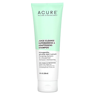 ACURE, Juice Cleanse 系列超級綠植適應原洗髮水，8 液量盎司（236.5 毫升）