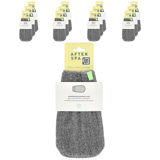 AfterSpa, Exfoliating Bamboo Mitt, 12 Mitts