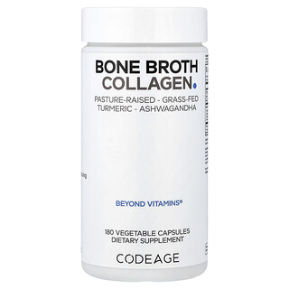 Codeage, 骨湯膠原蛋白素食膠囊，180 粒