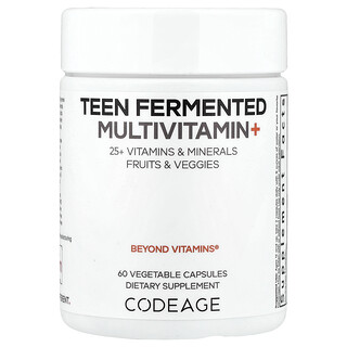 Codeage, 青少年發酵多維生素+， 60 粒素食膠囊