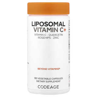 Codeage, 脂質體維生素 C+，180 粒素食膠囊