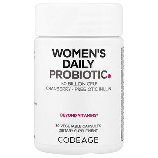 Codeage, 女性日常幫助益生菌，30 粒素食膠囊