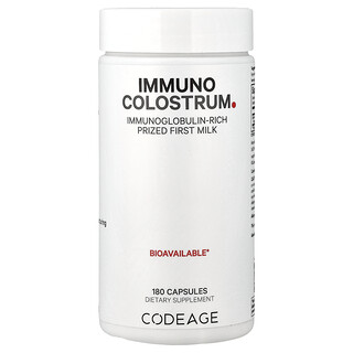 Codeage, 機體抵抗支持初乳，500 毫克，180 粒膠囊