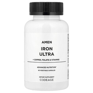 Codeage, Amen，Iron Ultra，60 粒素食膠囊