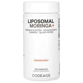 Codeage, 脂質體辣木+，180 粒膠囊