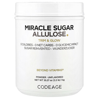 Codeage, Miracle Sugar 阿洛酮糖粉，原味，35.27 盎司（1 千克）