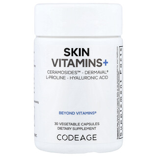 Codeage, 皮膚維生素+，30 粒素食膠囊