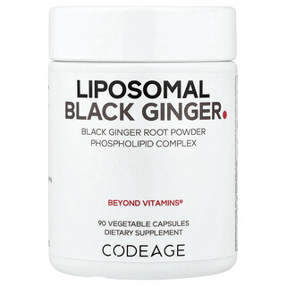 Codeage, 脂質體黑姜，90 粒素食膠囊（每粒膠囊 500 毫克）