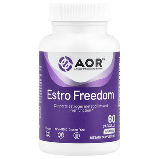 Advanced Orthomolecular Research AOR, Estro Freedom，60 粒素食膠囊