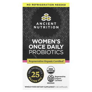 Ancient Nutrition, 女性每日一次益生菌，30 粒膠囊