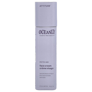 ATTITUDE, Oceanly™，植萃煥顏面霜，1 盎司（30 克）